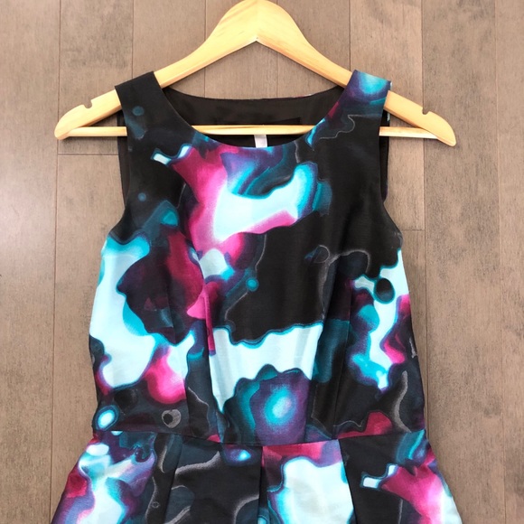 Kenzie Multicolor Fit & Flare Dress Size Small - Picture 2 of 7